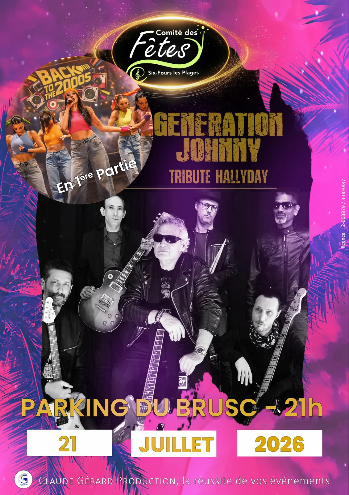 Génération Johnny, tribute Hallyday, à Six-Fours le 21 juillet 2026